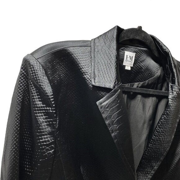Hilary MacMillan Snakeskin Blazer Black - Picture 3 of 6